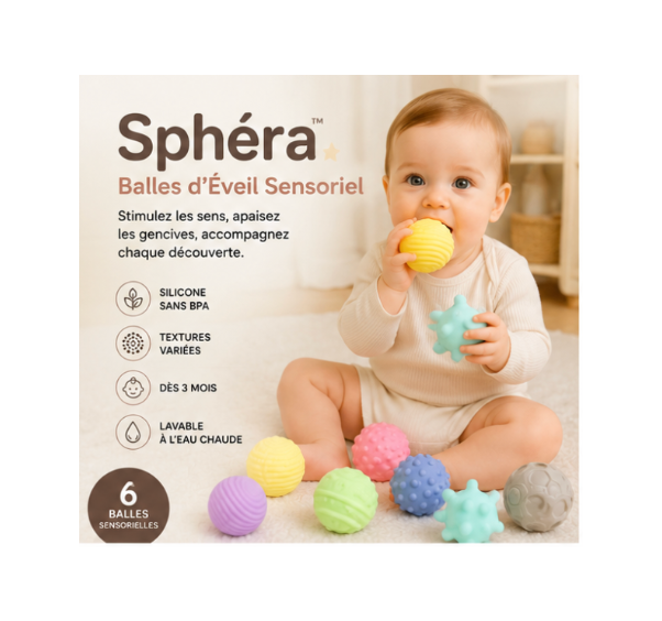 Balles d'Éveil Sensoriel Sphéra | TYLA