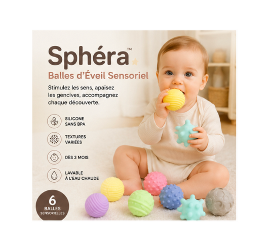 Balles d'Éveil Sensoriel Sphéra | TYLA