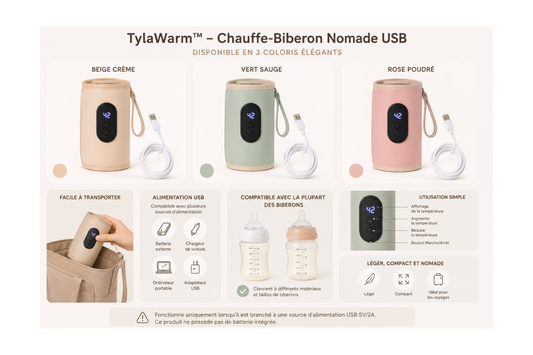 Chauffe-Biberon Portable USB - TylaWarm | TYLA