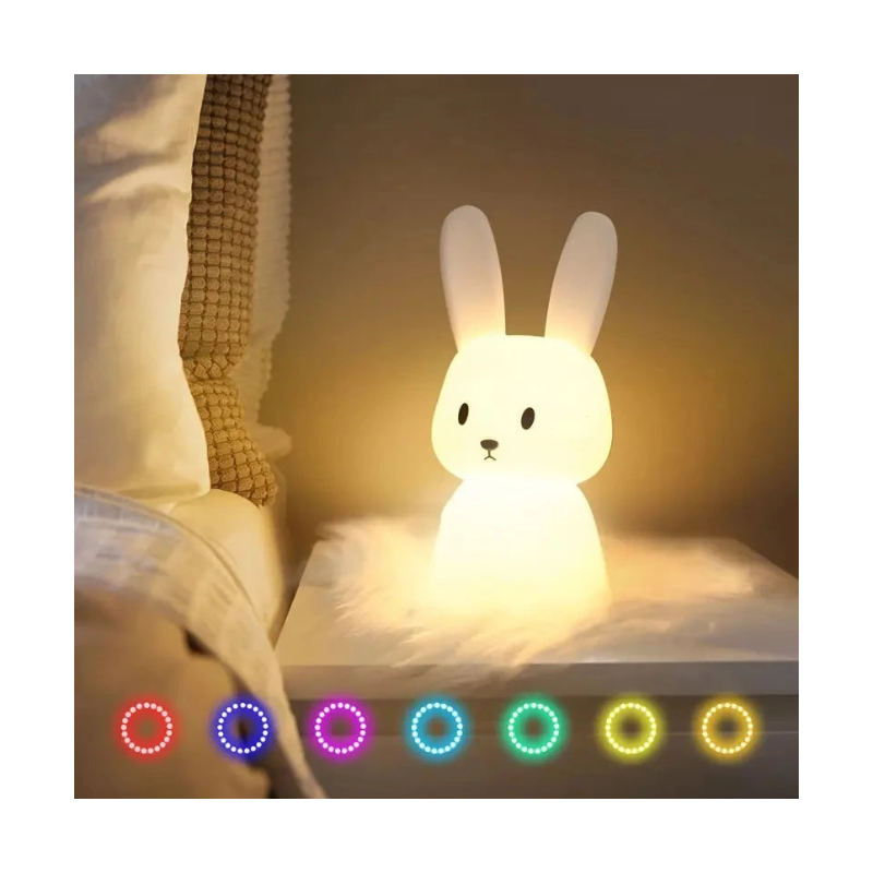 Veilleuse Lapin LED Tactile Rechargeable pour Bébé - TylaMoon